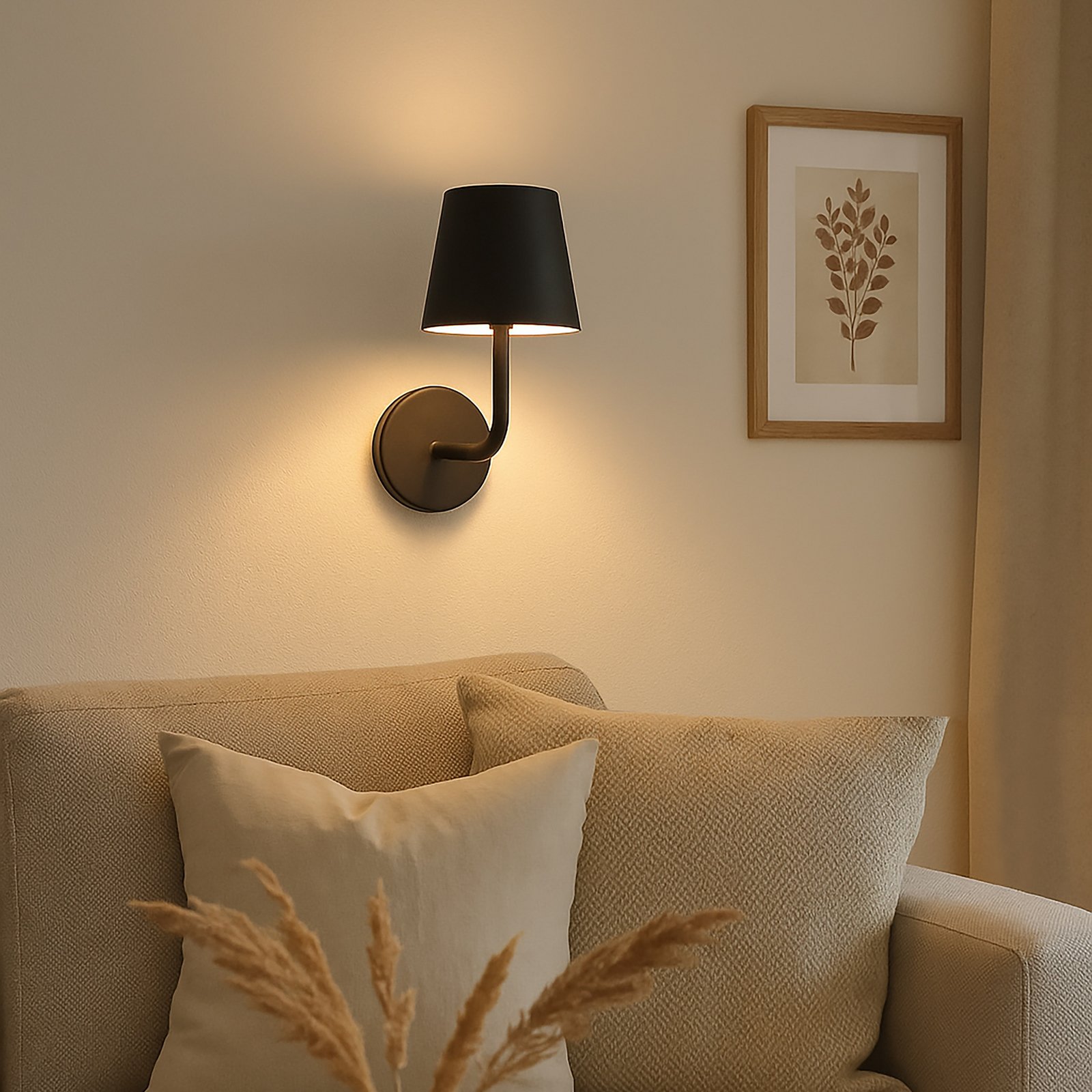 LED-akkukäyttöinen LED-seinävalaisin Magnetic, musta, CCT, IP54, himmennettävä LED-akkukäyttöinen LED-seinävalaisin Magnetic, musta, CCT, IP54, himmennettävä