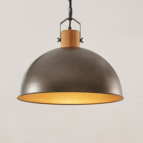 Lindby Holgar hanging light, metal, 1-bulb