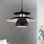 Brenda pendant light with two lampshades