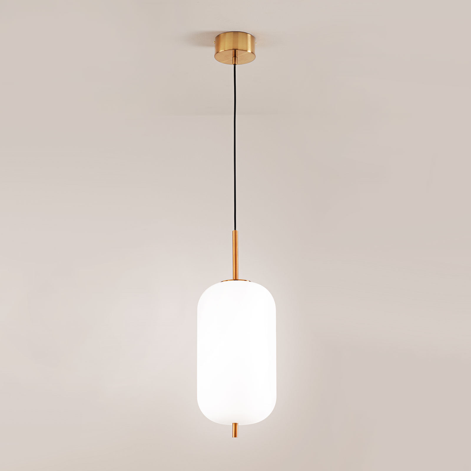 Perenz Cirro LED hanging light Ø 22 cm, for Living / Dining Room, metal, glass, 24 W, energy efficiency: A, H: 40 cm