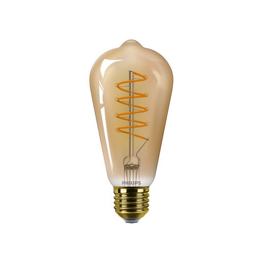 Ljuskälla LED 4W (250lm) Gold ST64 Dimmbar E27 - Philips