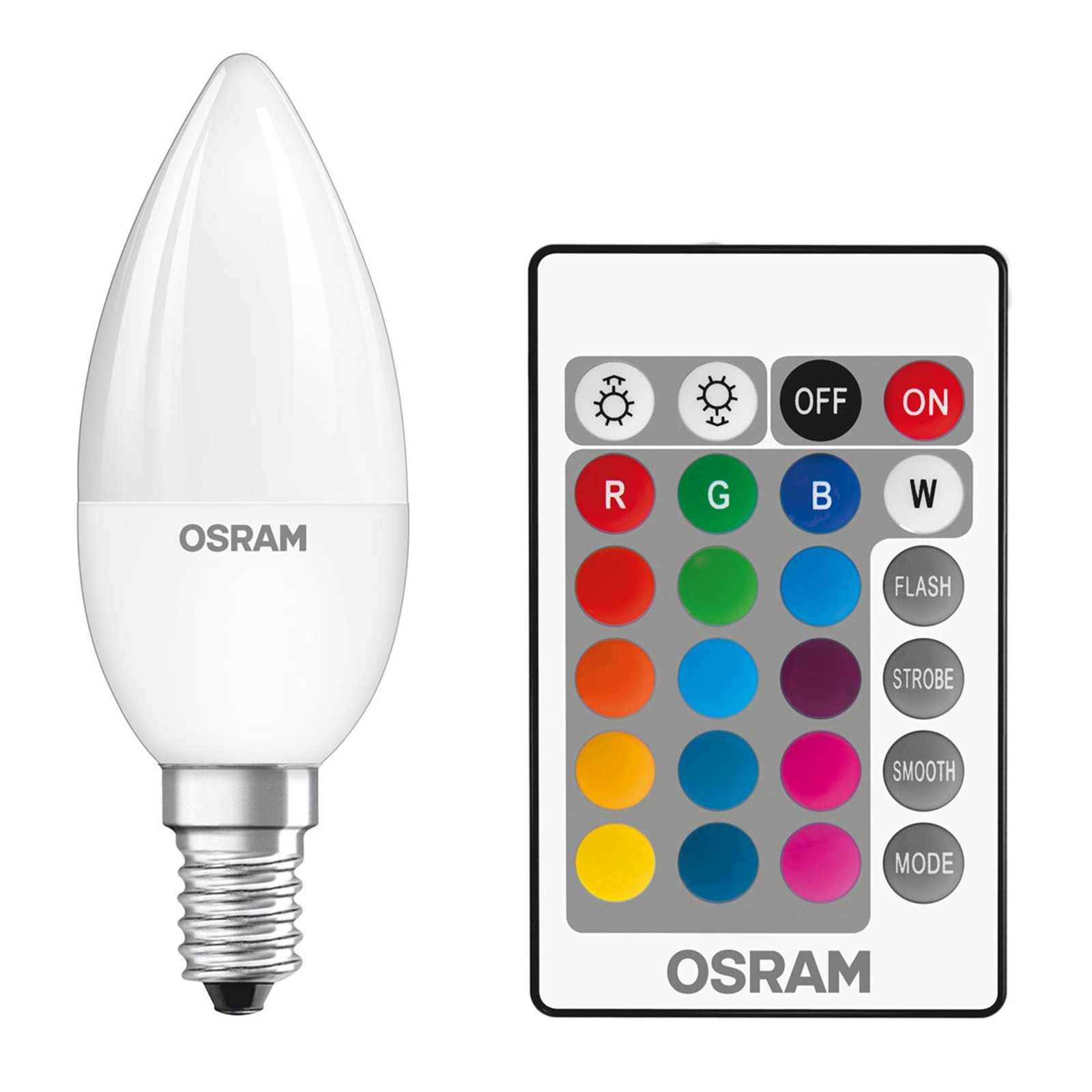 OSRAM LED lámpa E14 4,2W Star+ gyertya matt távir.