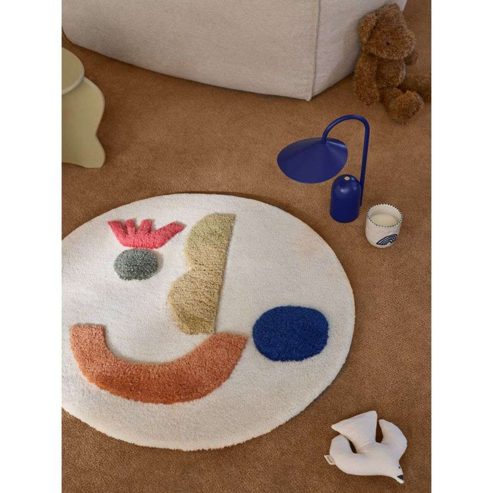 Panto Tufted Rug Small Off-White - ferm LIVING