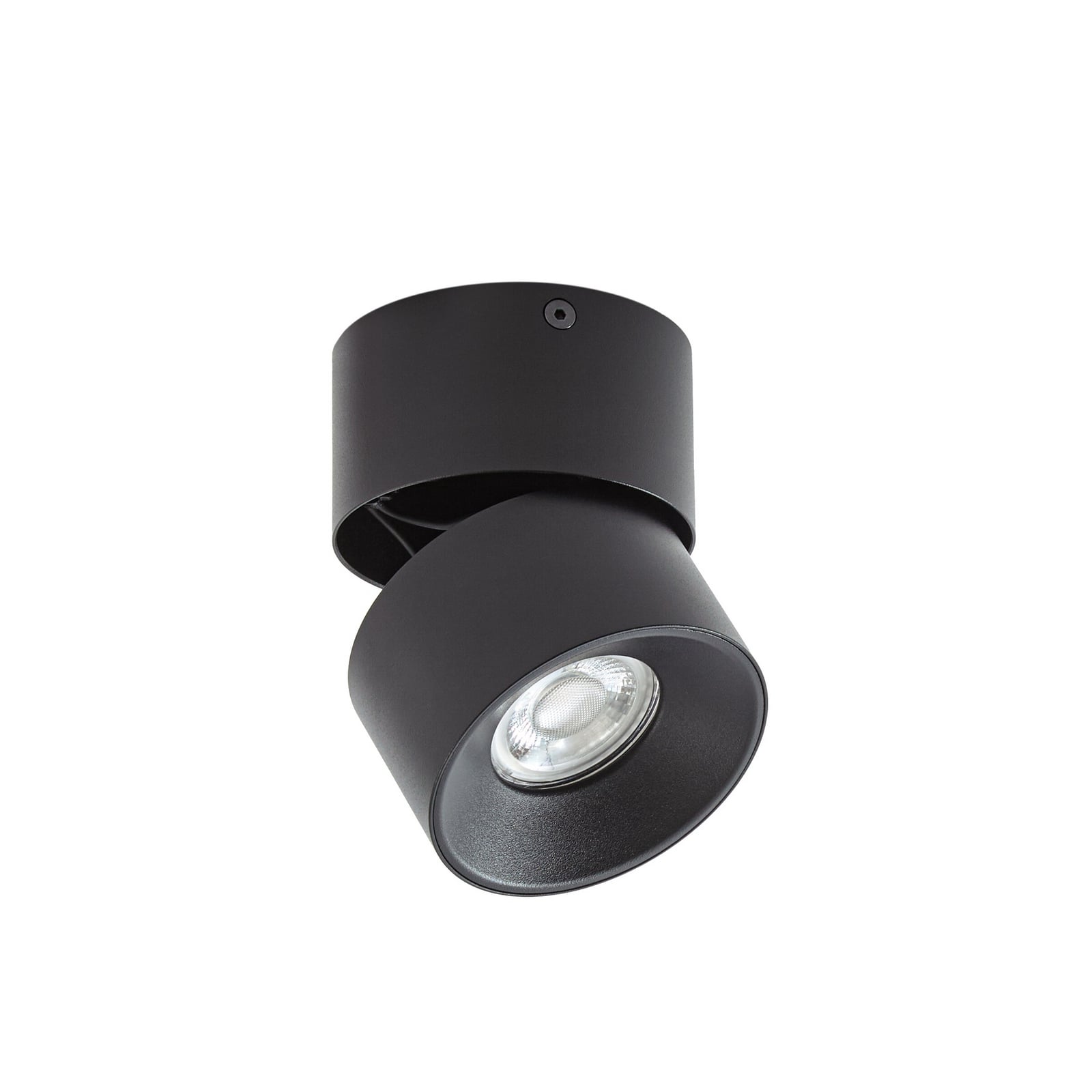 Prios Strahler Rotari basic, 1-flg., schwarz, Ø 9 cm, GU10