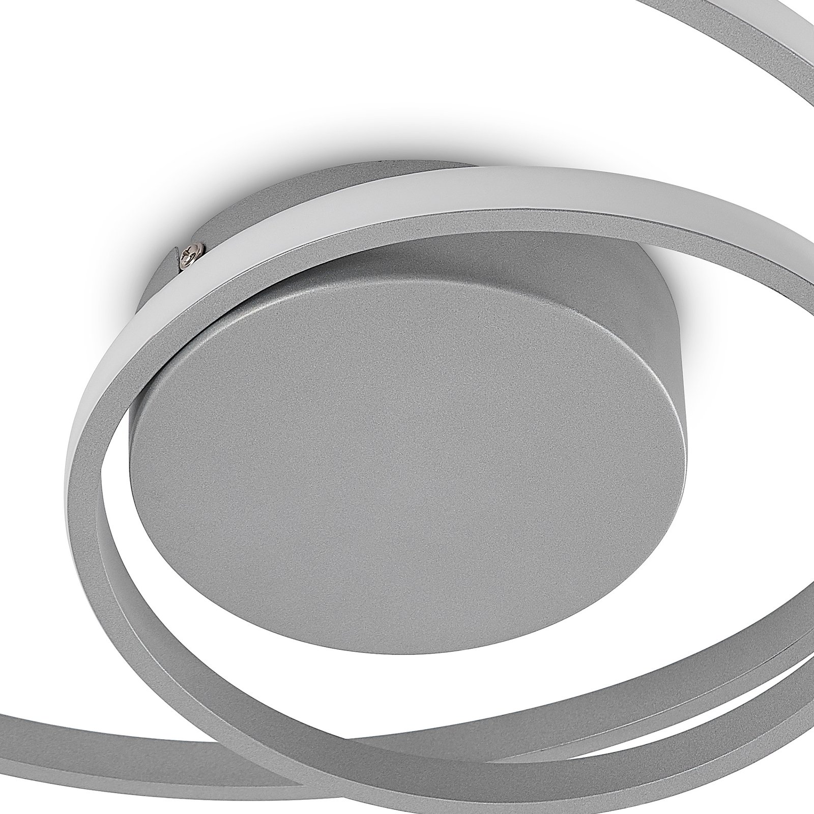 Lindby LED-taklampe Emisua CCT dimbar sølv