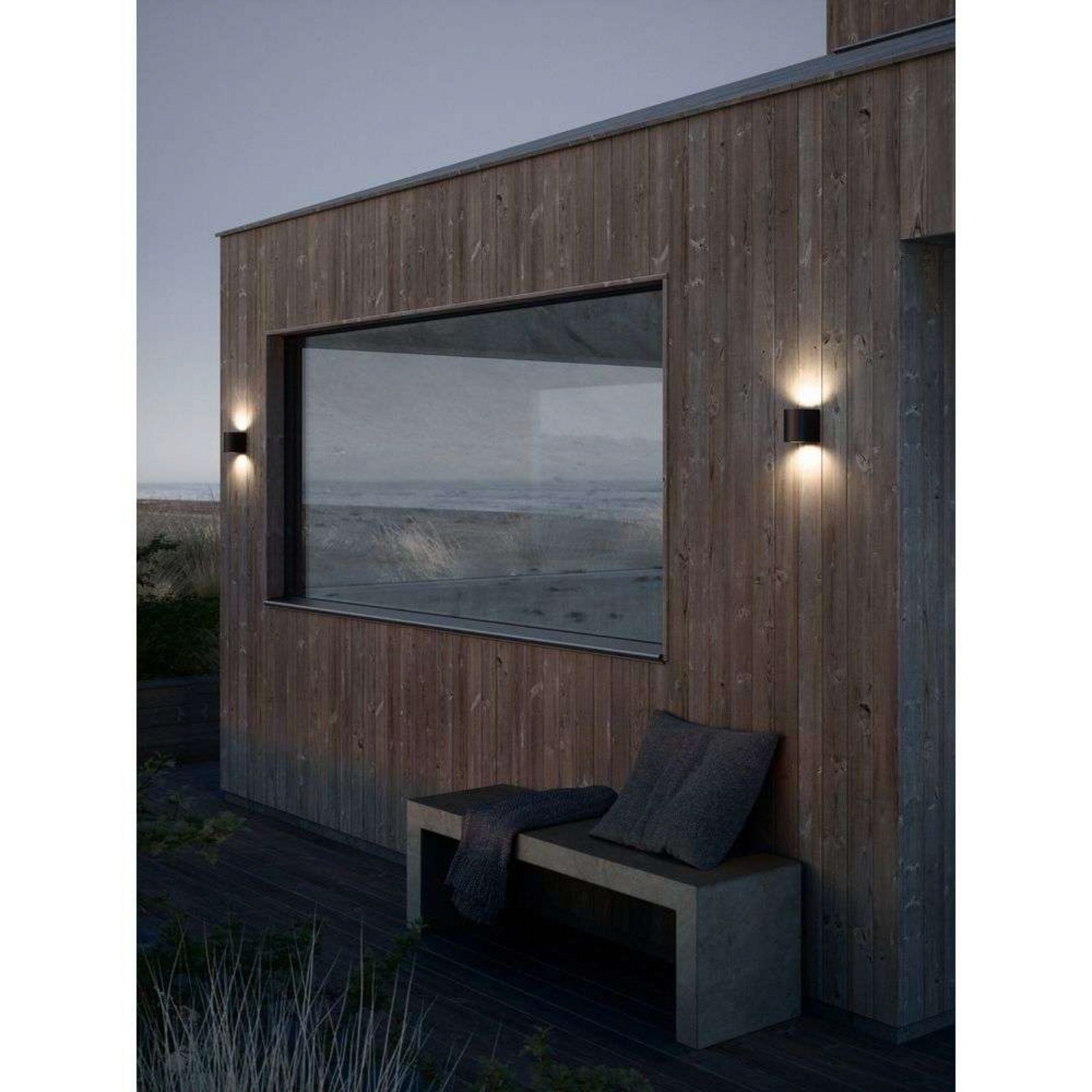 Canto 2 Candeeiro de Parede Seaside Black - Nordlux