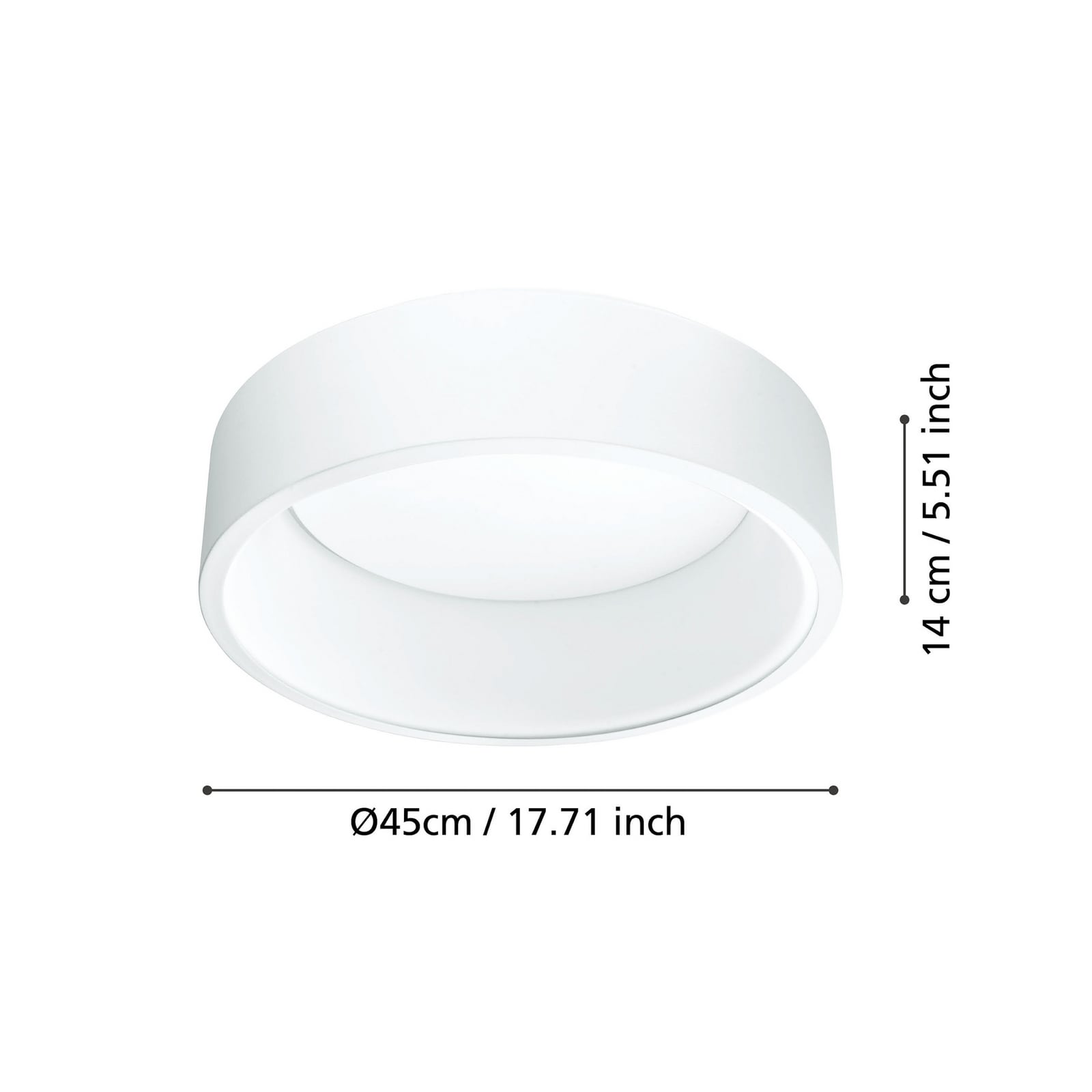 Marghera LED ceiling light, white, Ø 45 cm - Stars of Light