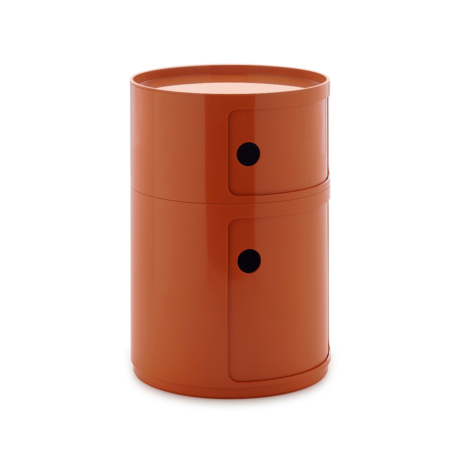 Componibili Big Container, oransje, 2 elementer, høyde 61,5 cm - Kartell
