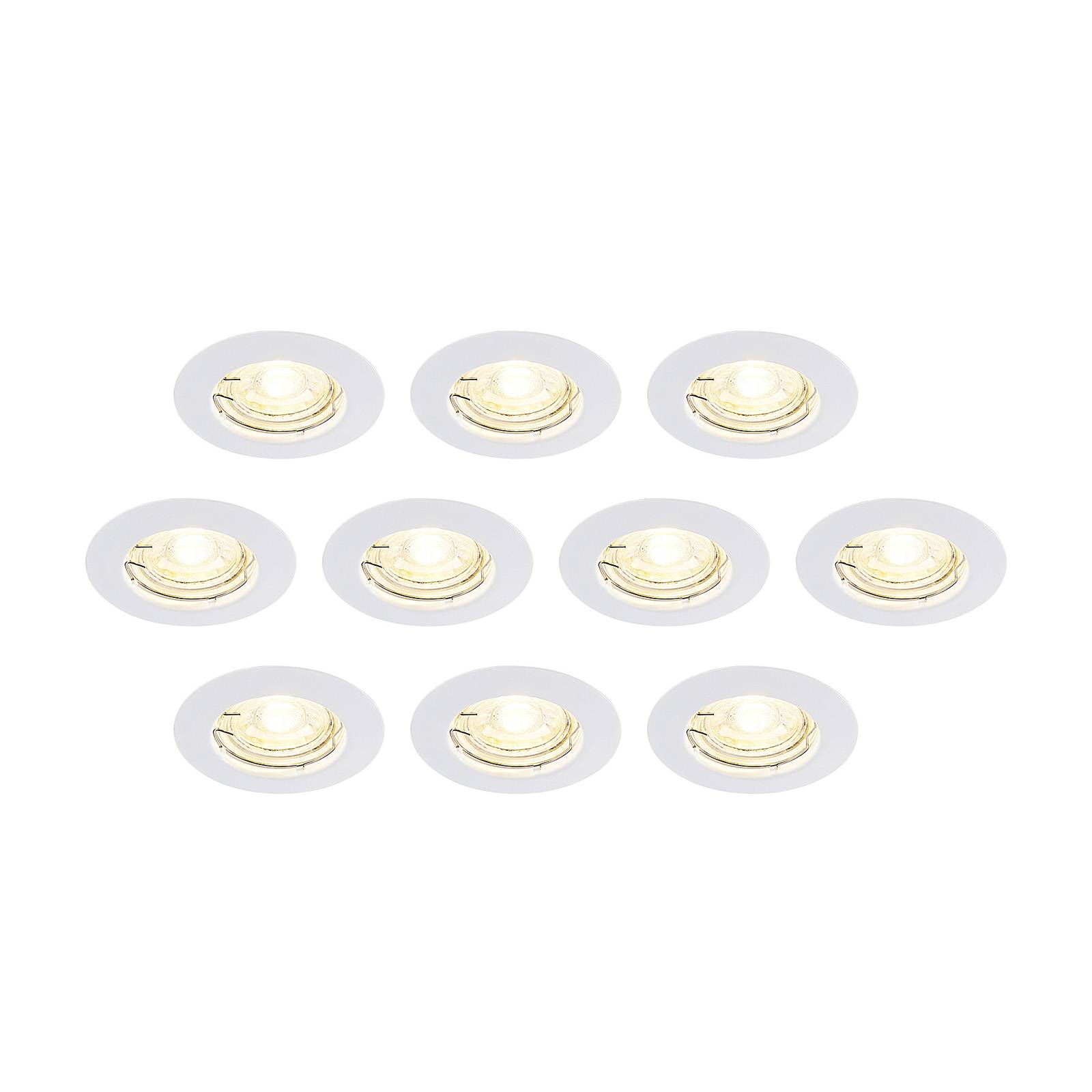 ELC Dakarra downlight 10 szt. GU10 biały