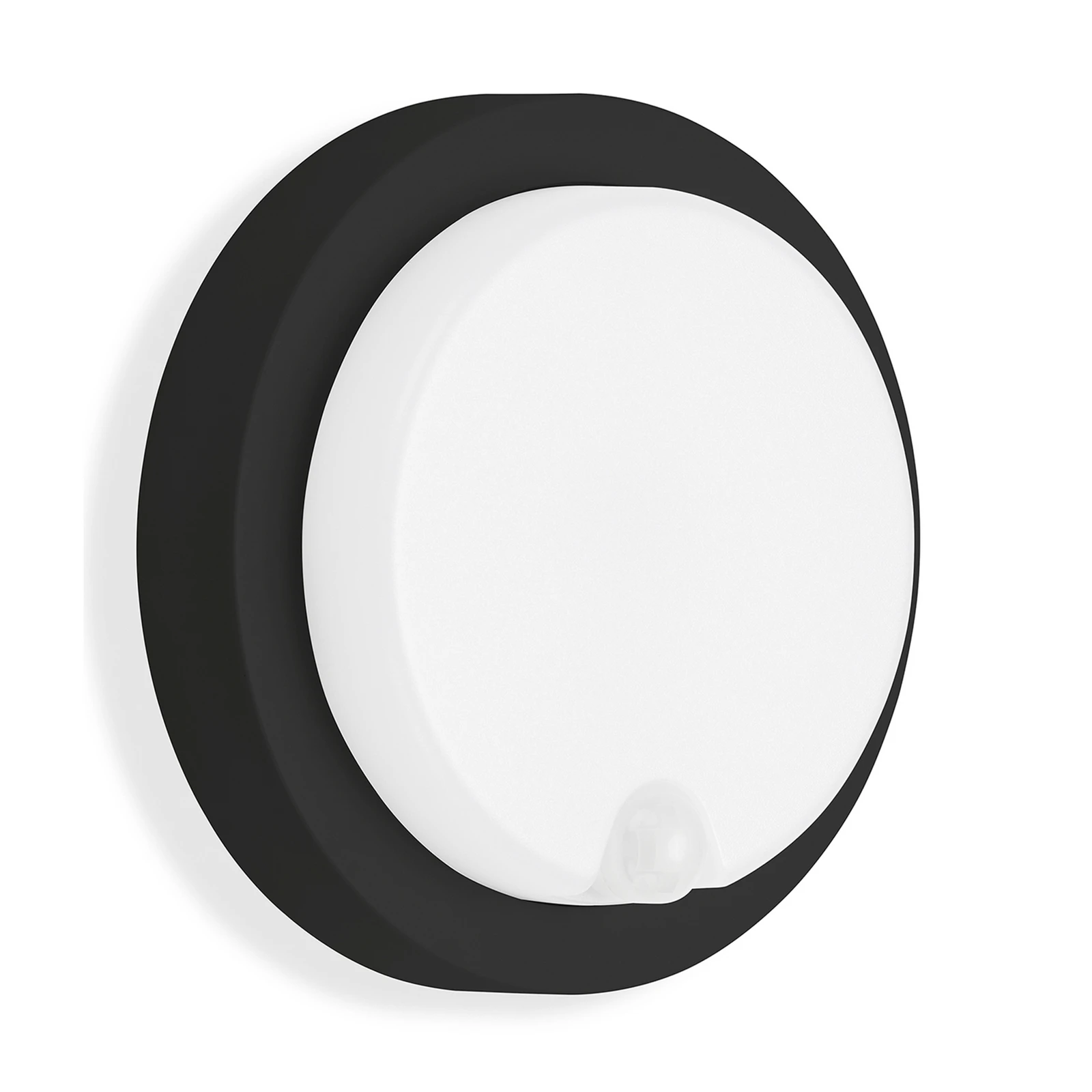 LED-Sensor-Außenwandleuchte Dortmund Ø17cm schwarz