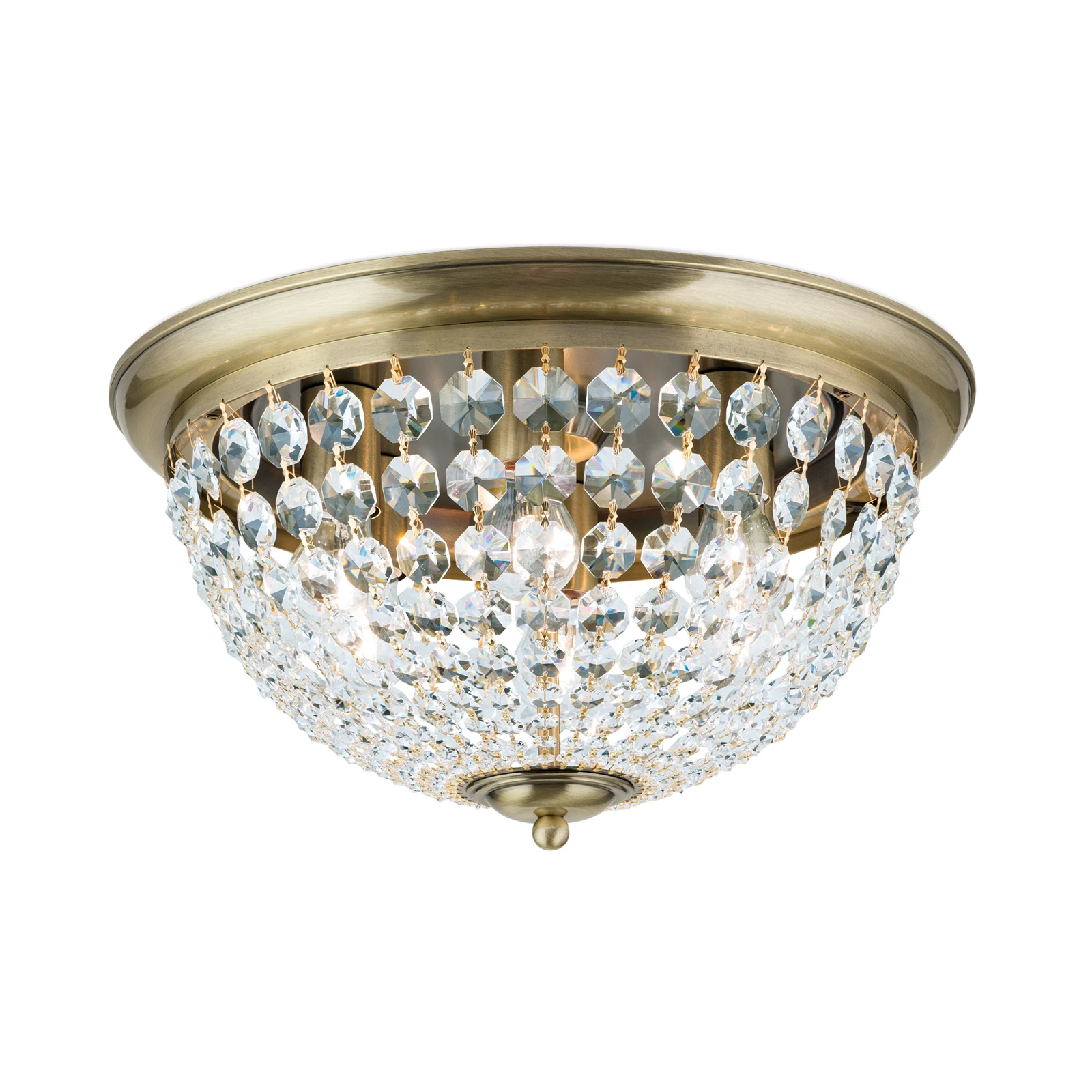 Deckenleuchte Plafond, patina/transparent, Ø 47 cm