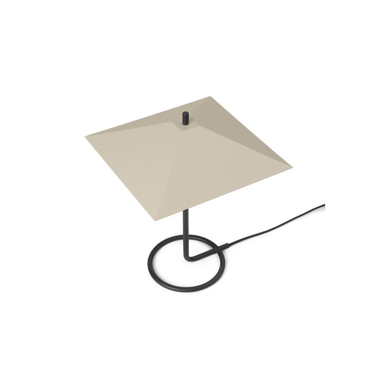ferm LIVING Filo bordlampe, beige, kantet, jern, 43 cm