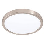 EGLO connect Fueva-Z Deckenlampe, Ø 28,5cm nickel