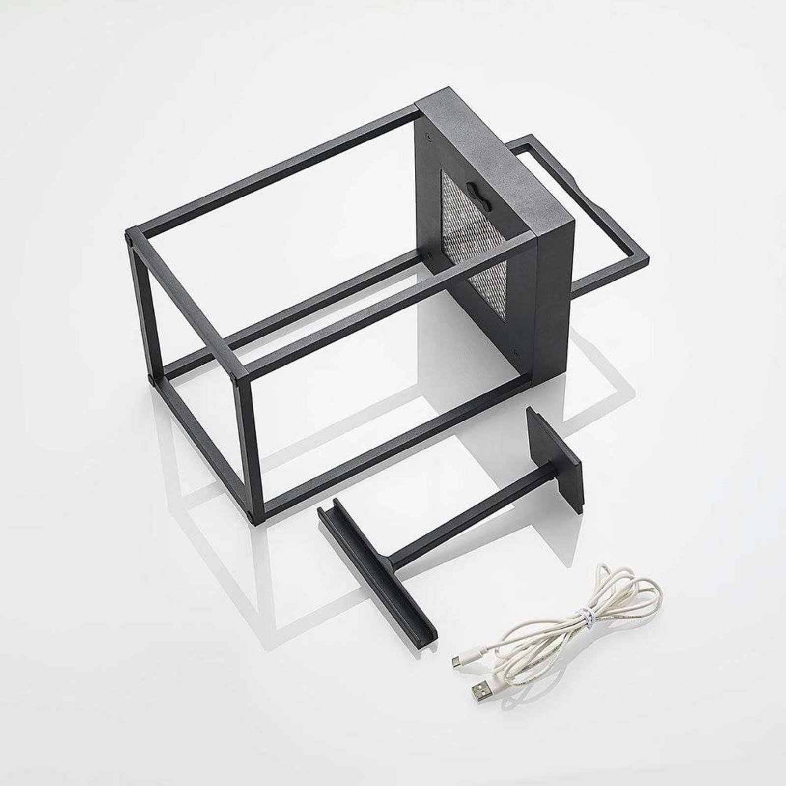 Lynzy LED Solar Cell Lamp H38,3 Black - Lucande