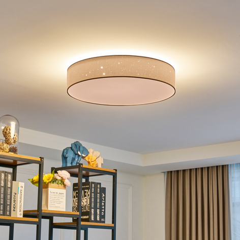 Lindby Ellamina LED-Deckenlampe, 60 cm, weiß