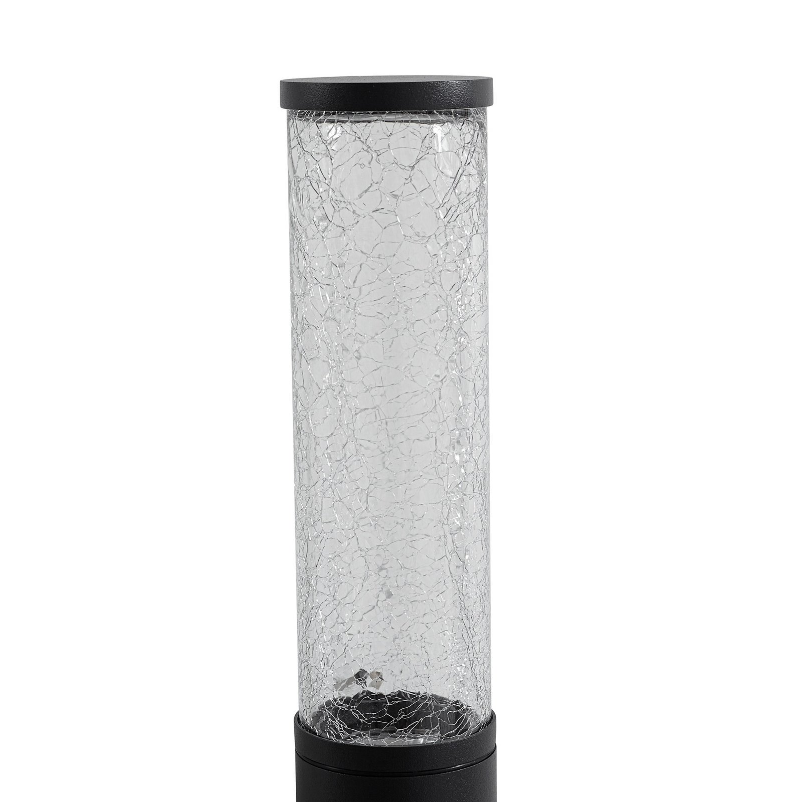 Lindby buitenwandlamp Gavros, zwart, aluminium, sensor