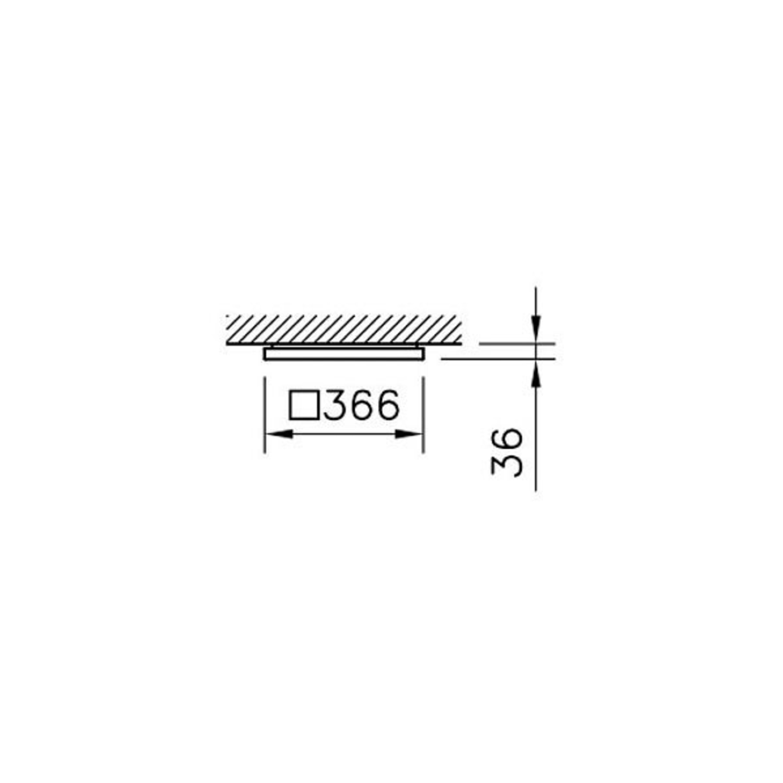 Regent Dime Office Deckenleuchte 36,6cm 12W