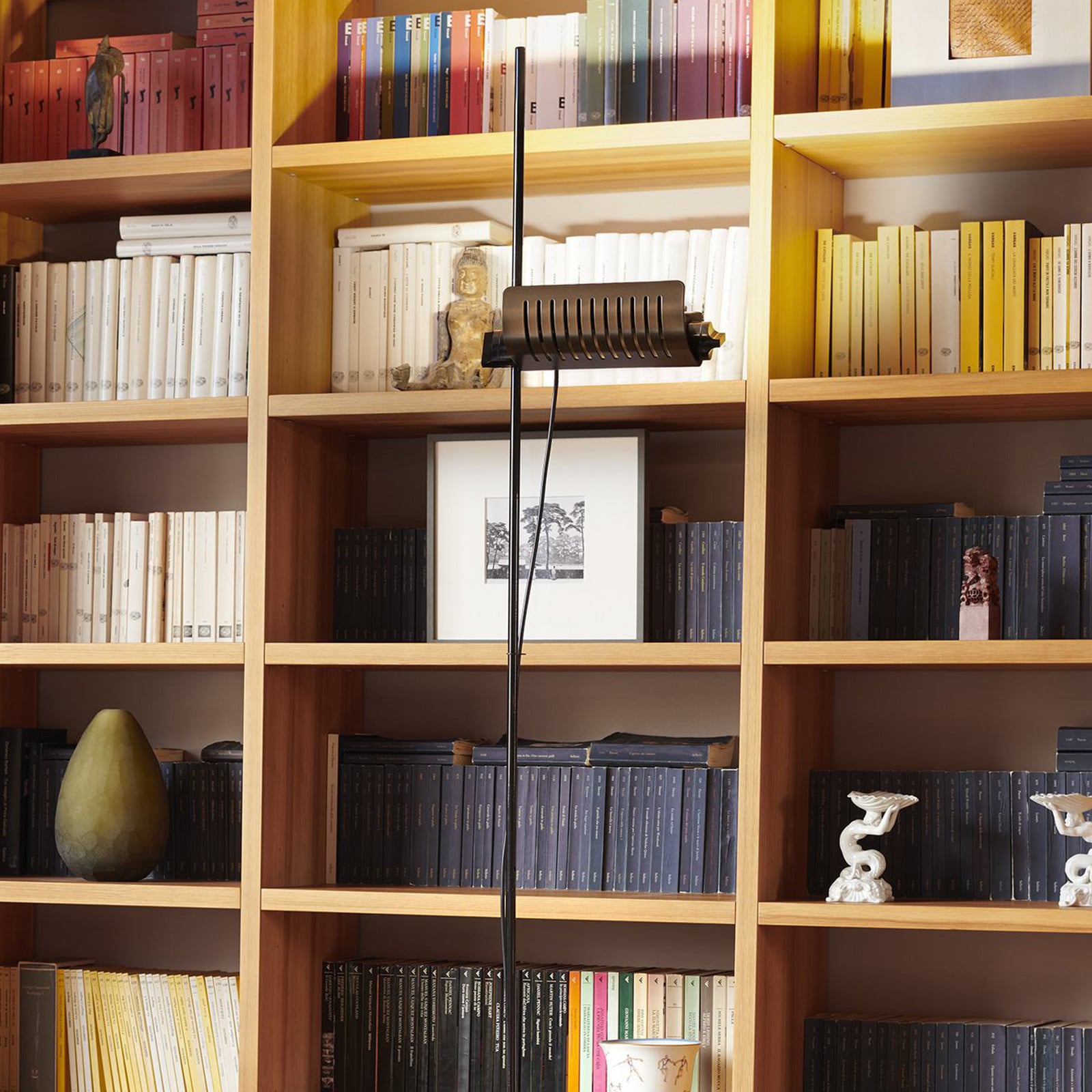 Oluce Lampadar LED Colombo bronz/crom metal - Camera de zi / sufragerie - Design - bronz crom - Aluminiu