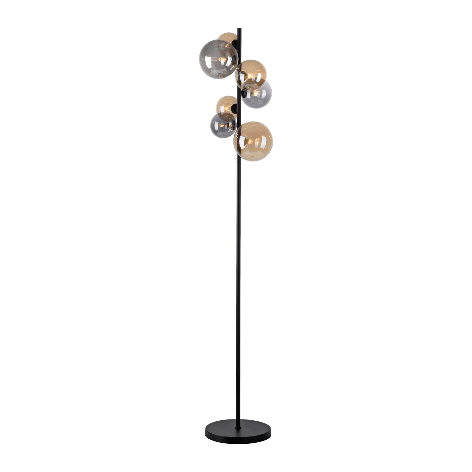 Paul Neuhaus podna lampa Popsicle, staklo, 155 cm visoka, G9