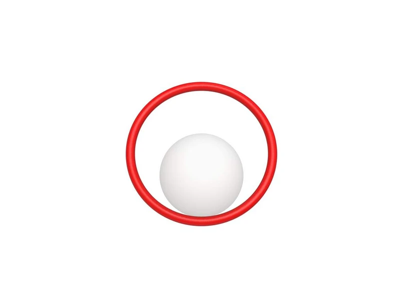 Swedish Ninja - Hula Hoop Wall Lamp Strawberry Red