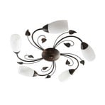 Stefania 5 Plafonieră White/Black-Gold - Lindby