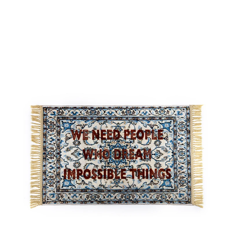 SELETTI - Impossible Things Burnt Carpet #11 80x120 Ljus Blå/Multicolor