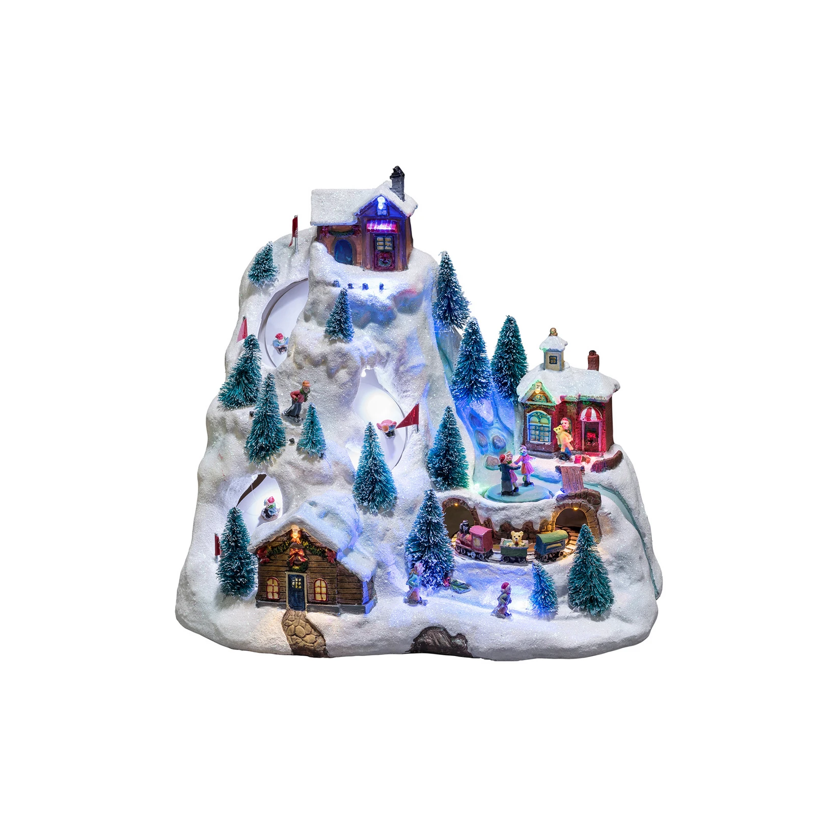 Lampe déco LED Piste de ski, animation, musique