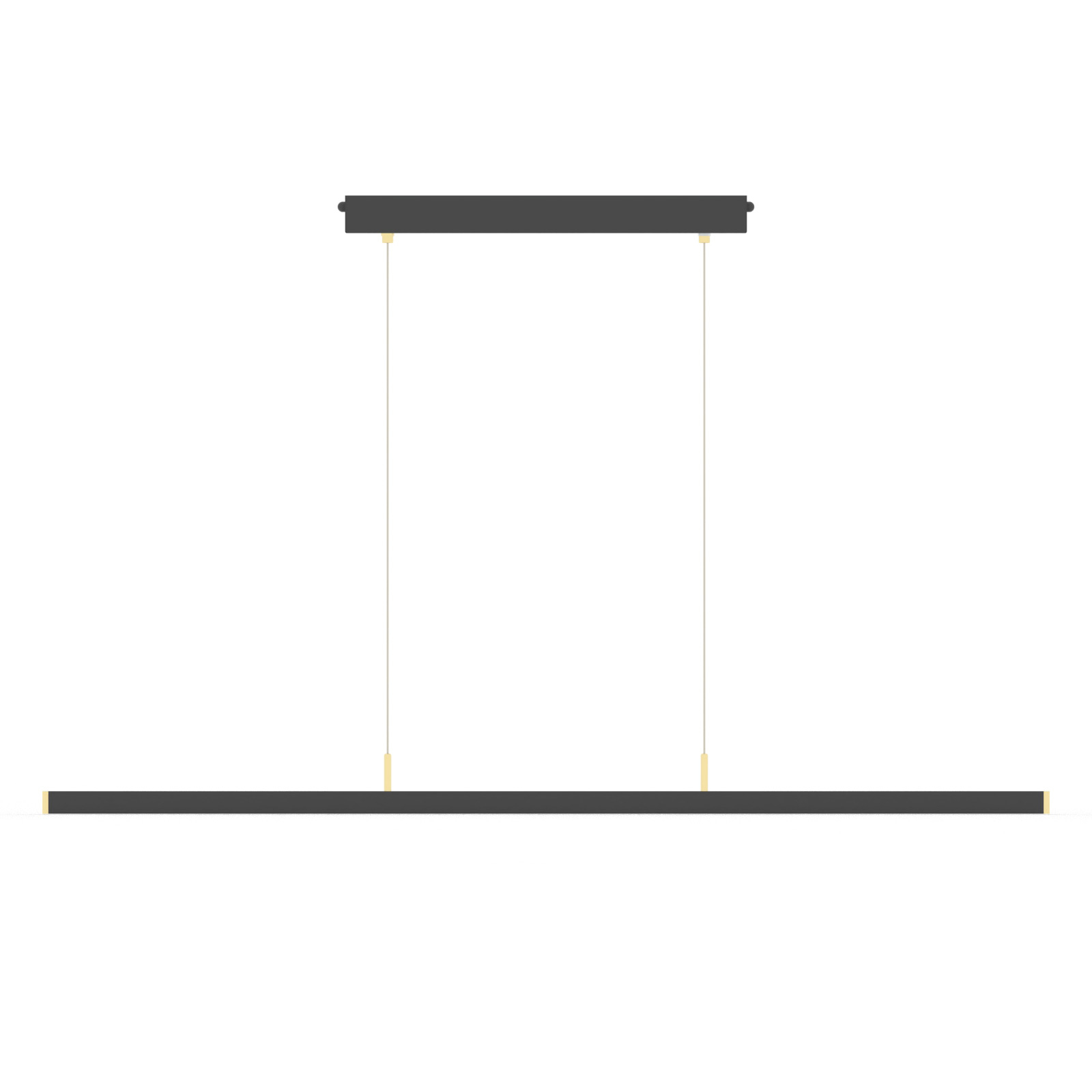 Rothfels Ekkiro LED pendant light, black, brass