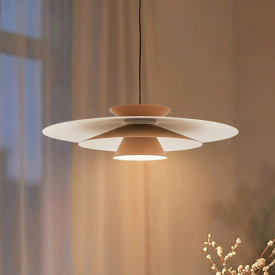 Lucande Livie LED Taklampa Khaki/Vit, beige från Lucande