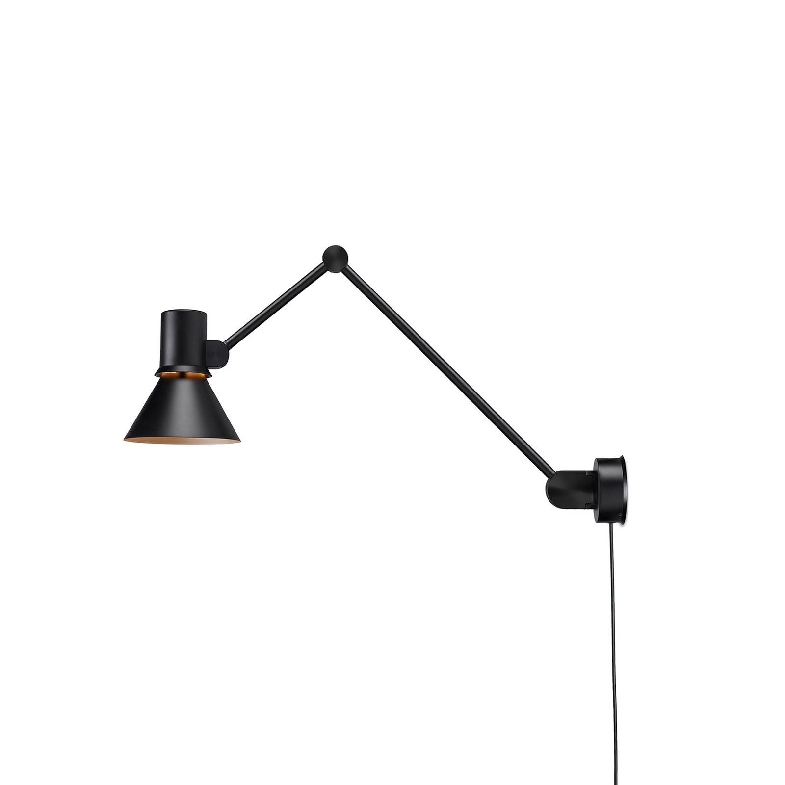 Image of Anglepoise Type 80 W3 applique con spina, nero
