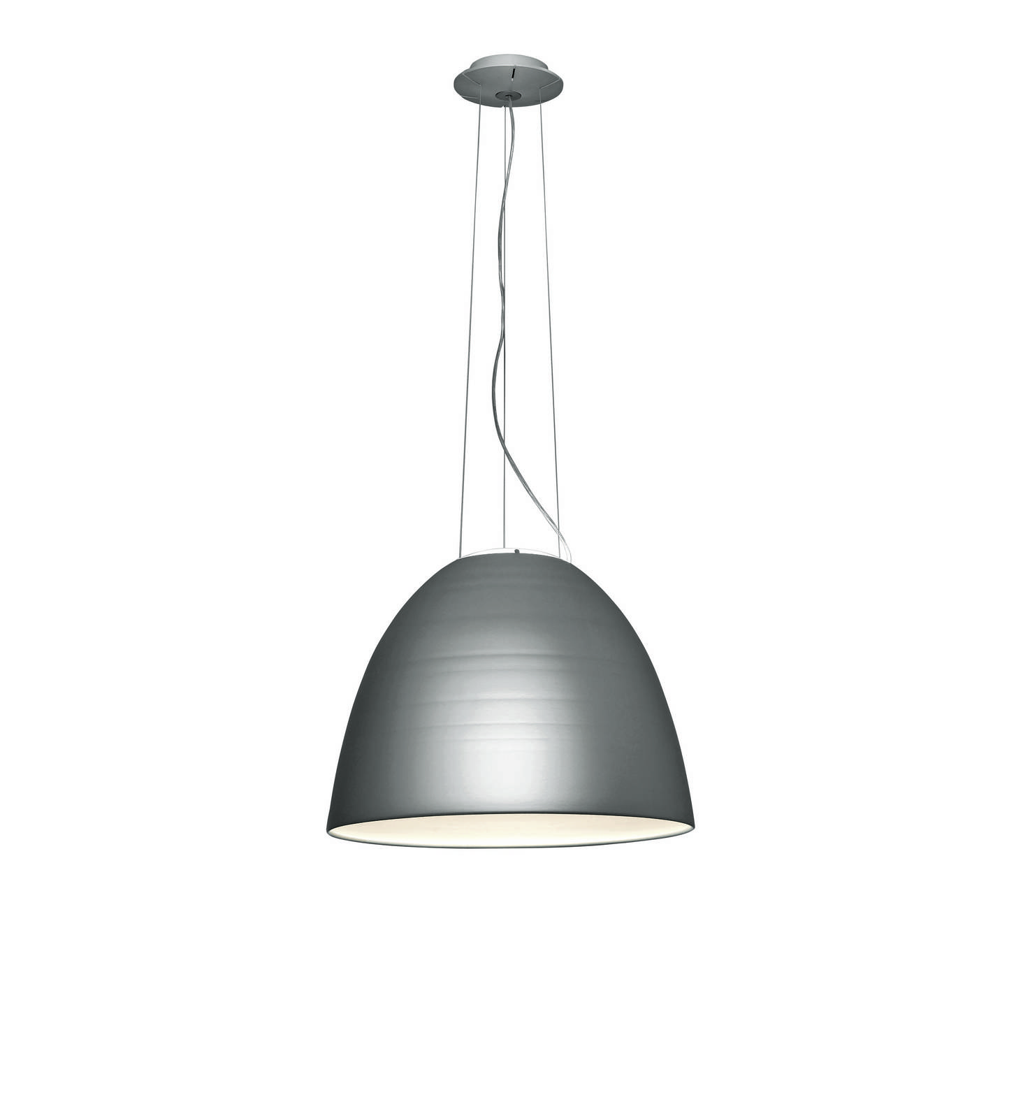 Artemide Nur White Integralis Hängelampe aluminium