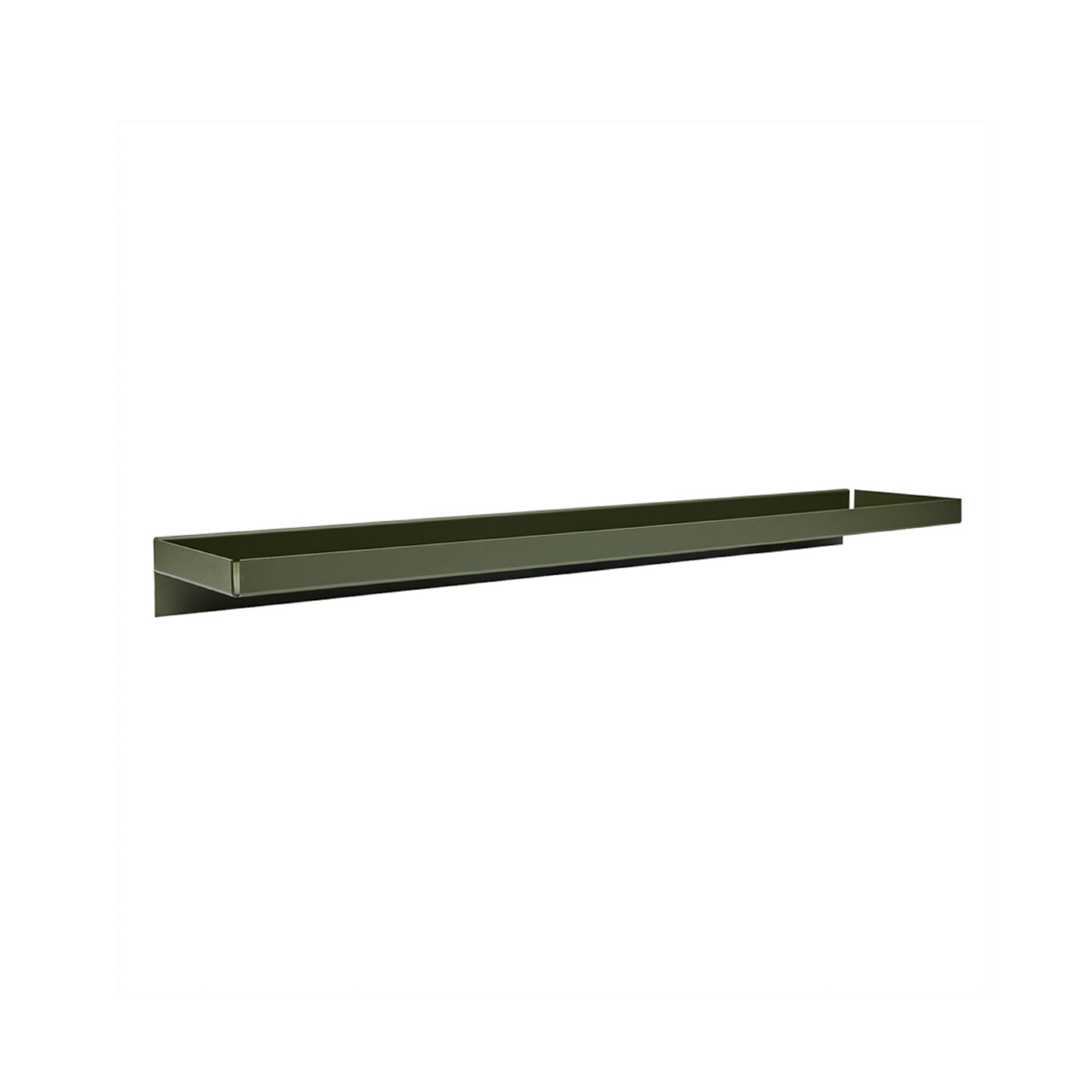 Raft de perete Bakku, verde, lungime 80 cm, aluminiu - OYOY Living Design