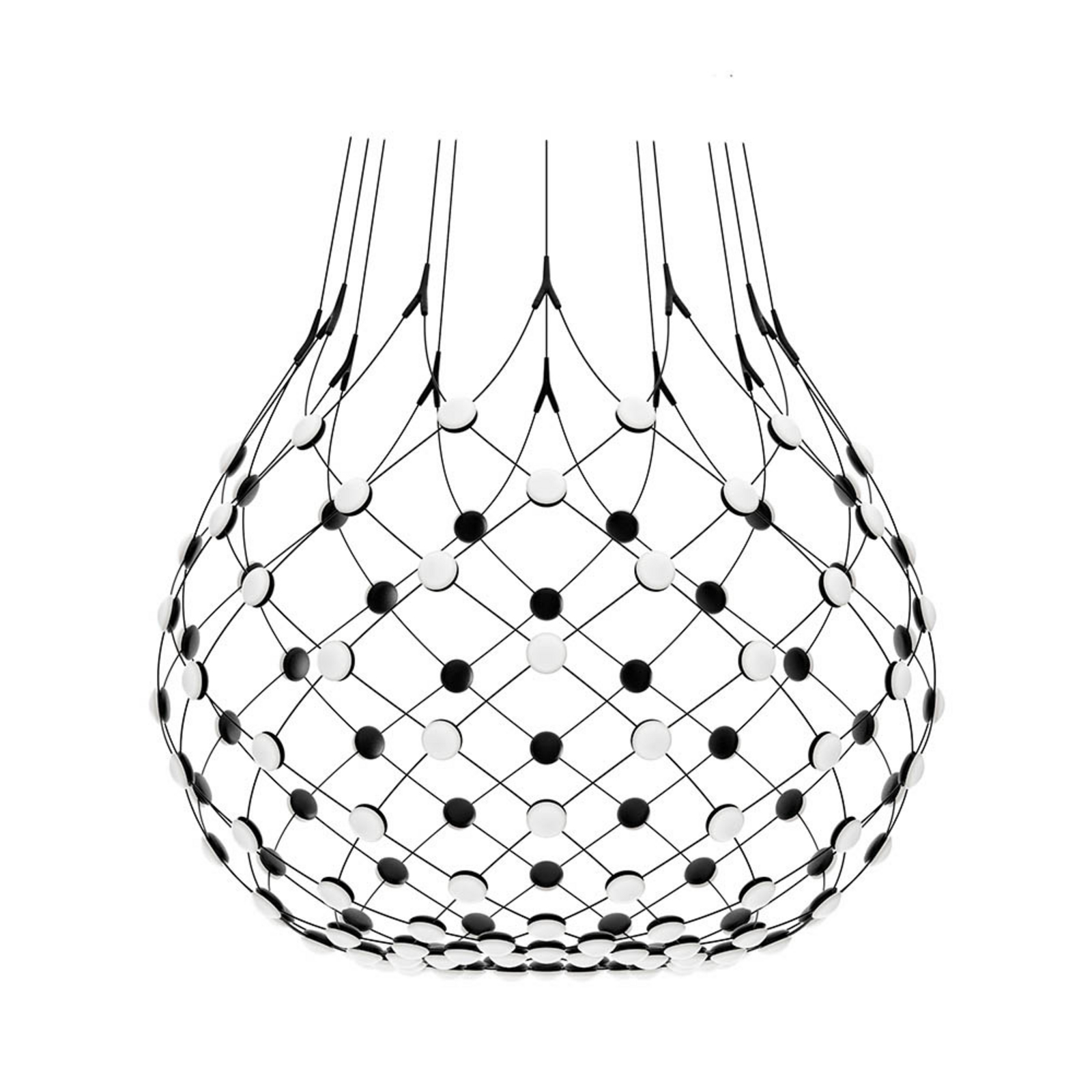 Luceplan Mesh bežična viseća lampa, Ø 100 cm, 4 m, Bluetooth