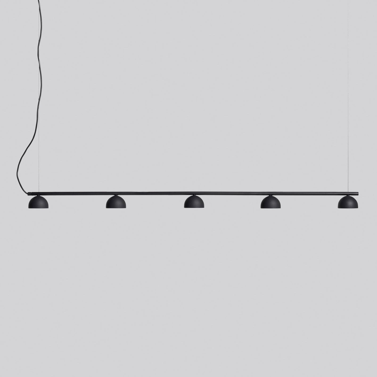 Northern Blush LED rippvalgusti, 5-valgusti, must