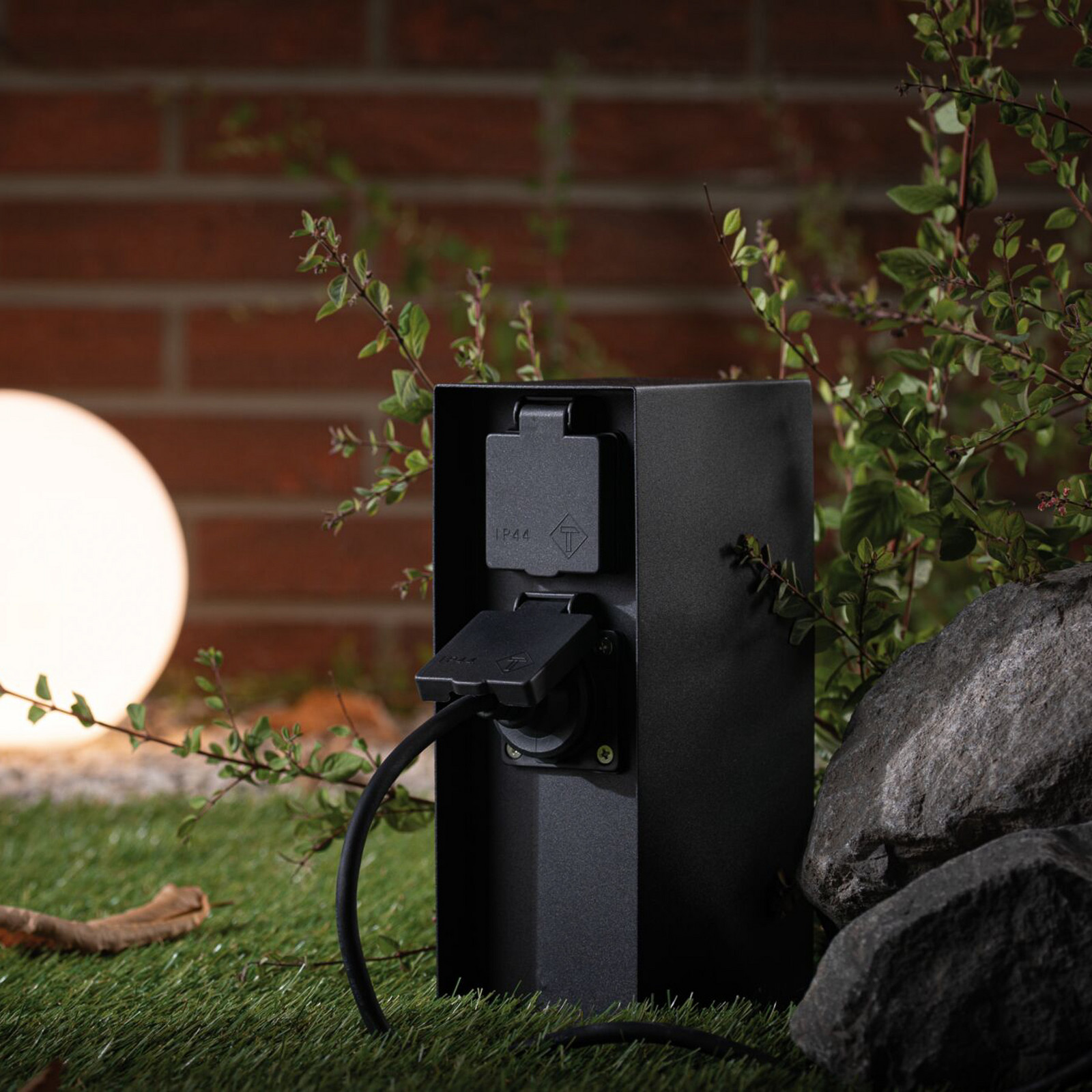 Paulmann Rio coloană de prize 2 prize antracit - Metal