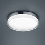 Helestra Tana LED ceiling light, chrome, Ø 28 cm