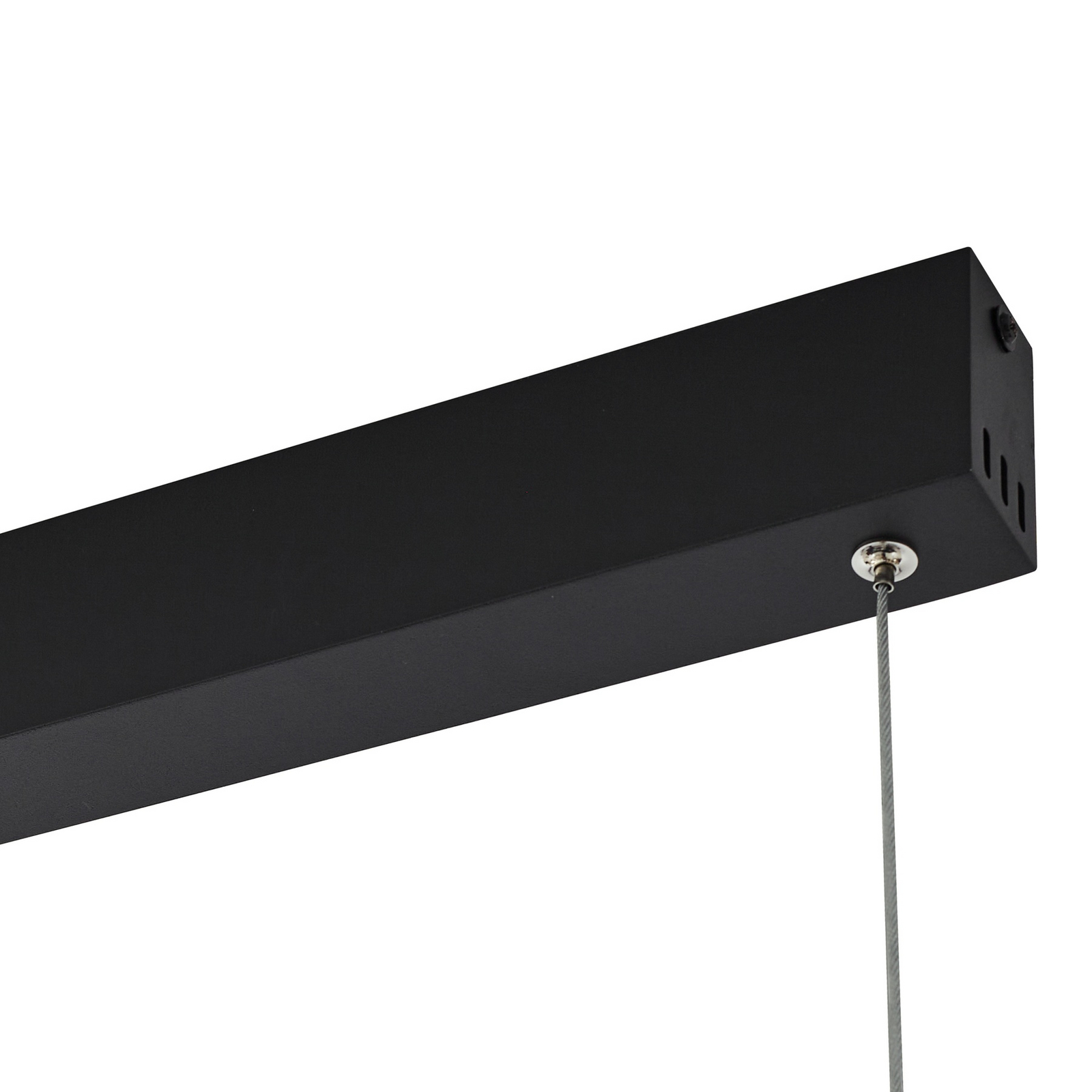 Candeeiro suspenso LED Lucande Smart Mylosh, preto, CCT, Tuya