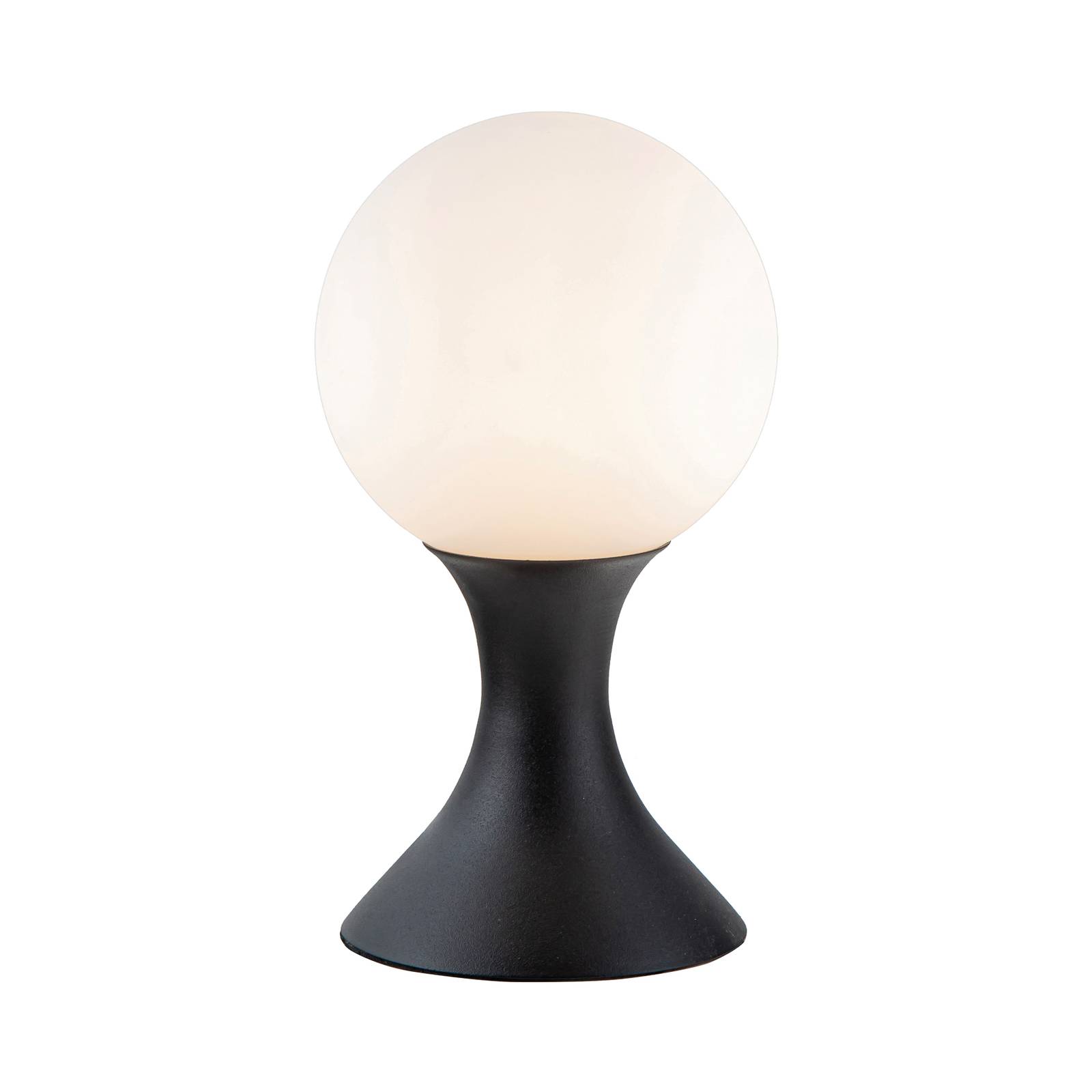 Lucide Moya table lamp, glass lampshade, black