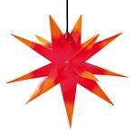 Deko-stjerne, 18-spisser, Ø, 80 cm rødgul