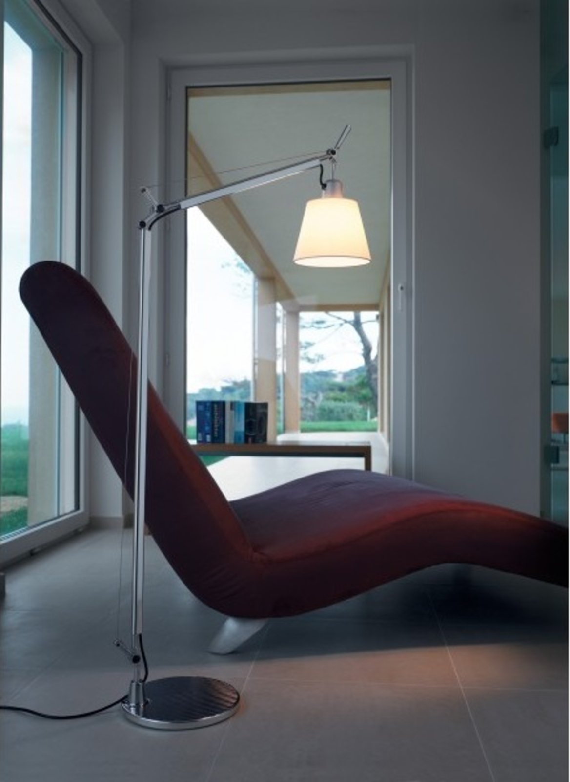 Tolomeo Basculante Lettura Golvlampa Pergament - Artemide