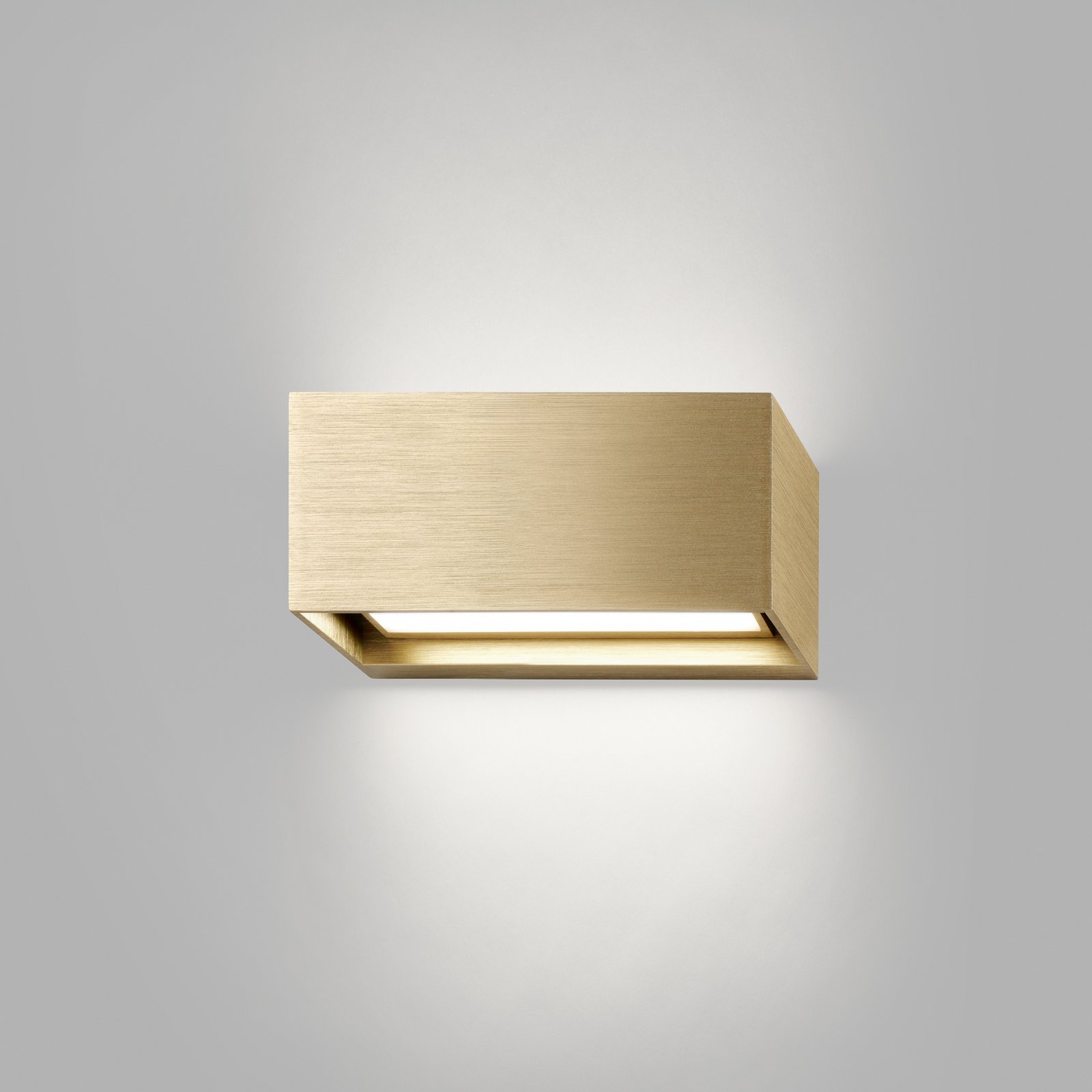 Linea W1 LED-Wandlampe messing 15cm, CCT, IP54 - Light-Point