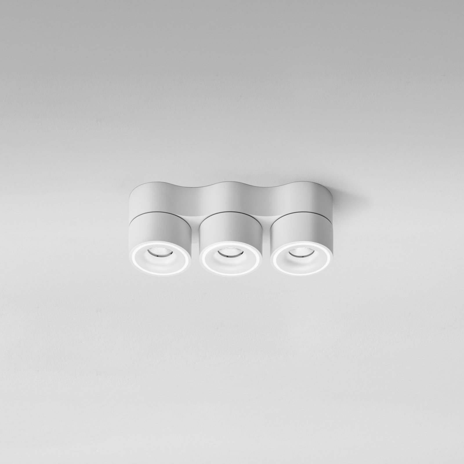 Egger Clippo Trio foco LED, blanco, atenuable