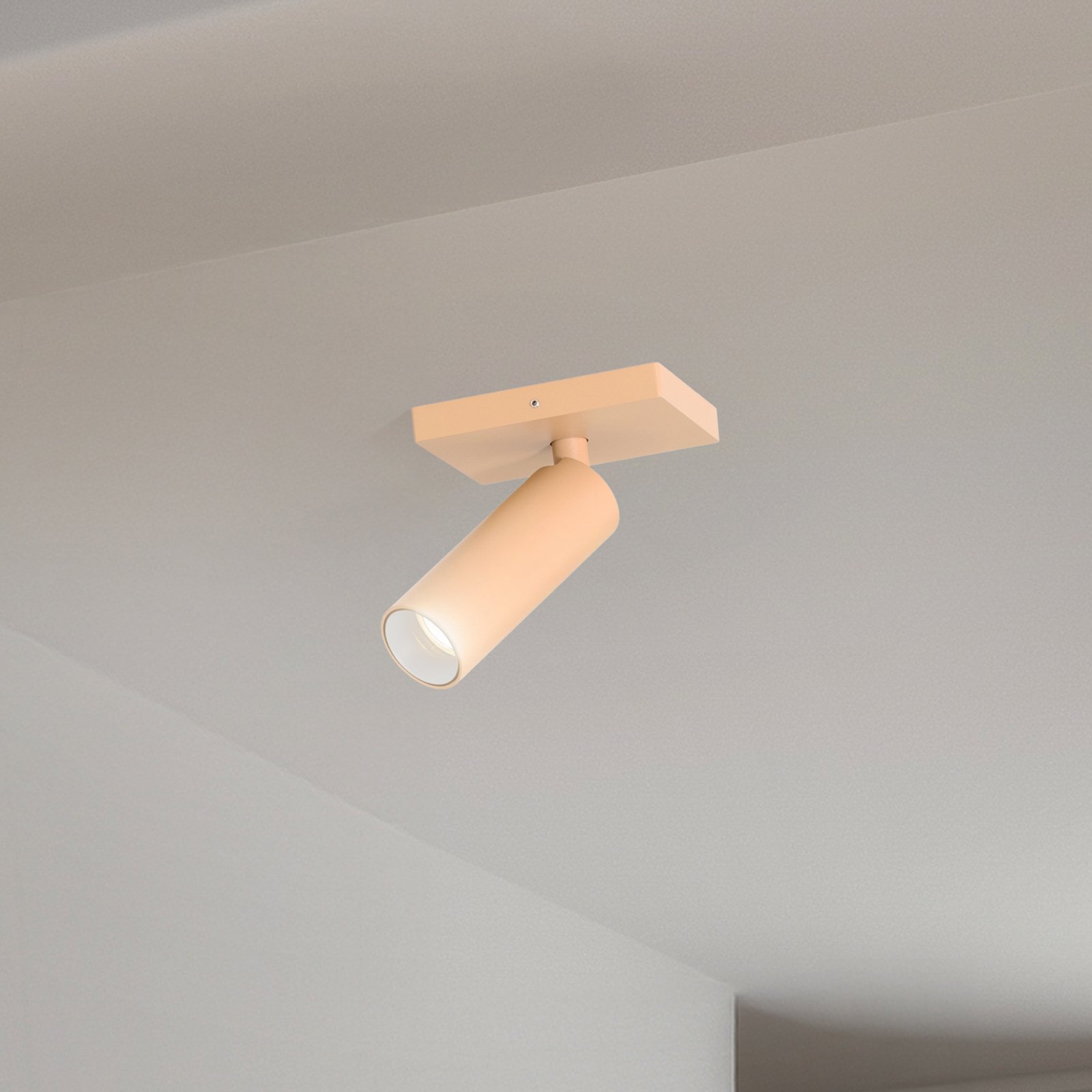 Arcchio Brinja Slim stropni reflektor, smeđi, 1 žarulja, GU10 MR11