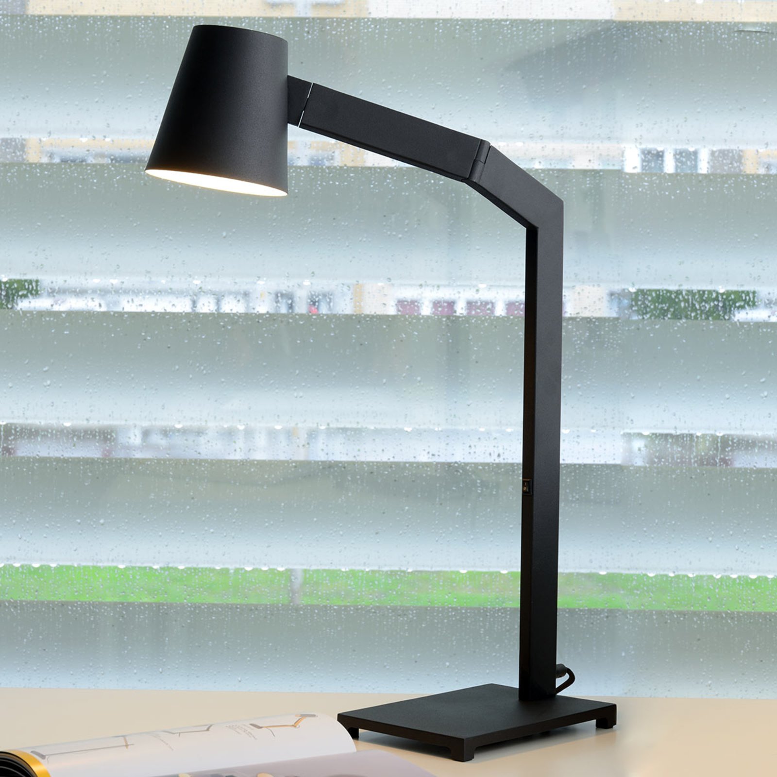 Lucide Simple and flexible - Mizuko table lamp, for Living / Dining Room, metal, E14, 40 W, energy efficiency: A++, W: 13 cm, H: 67 cm
