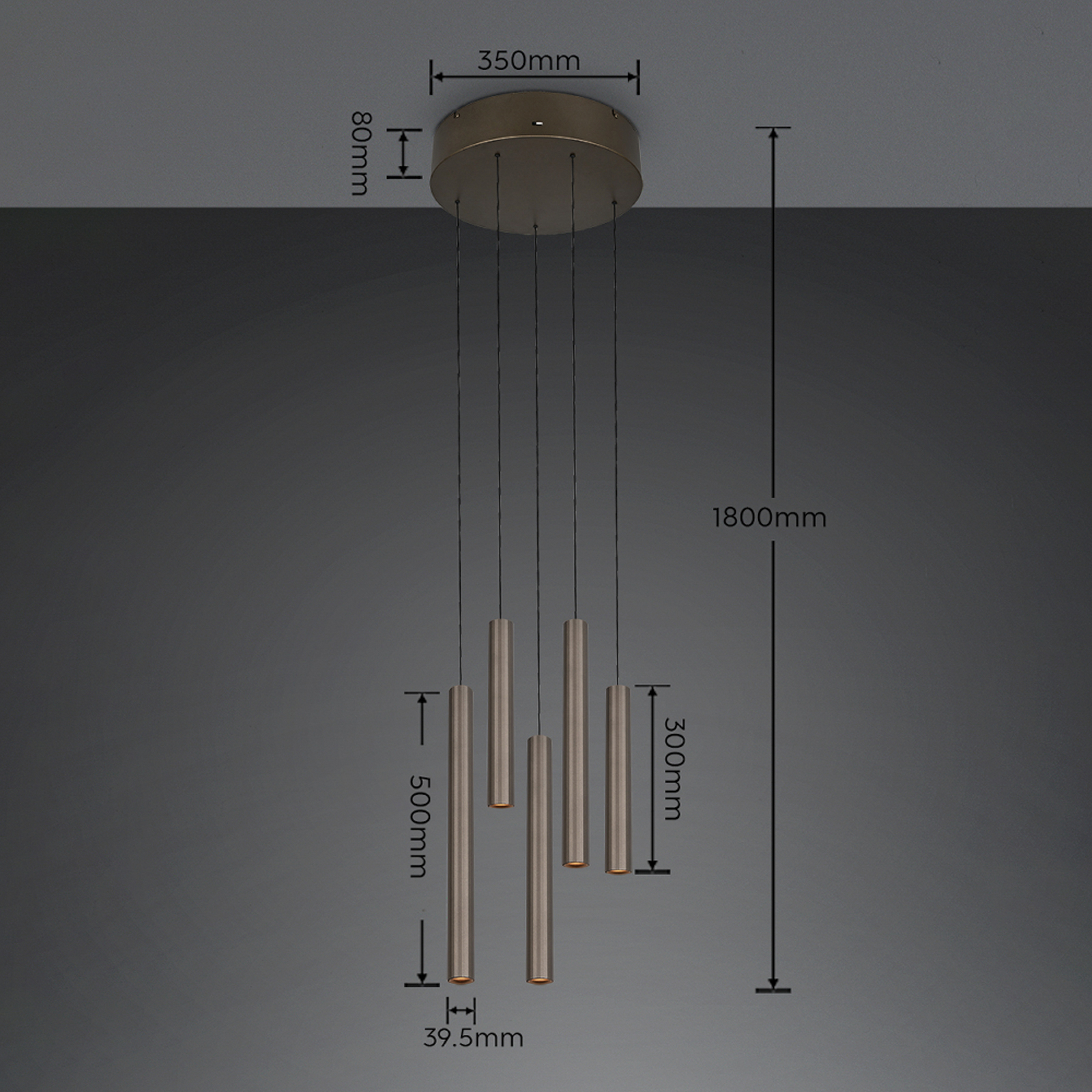 LED pakabinamas šviestuvas „Arimato“, Ø 35 cm, platinos spalvos, metalas, CCT LED pakabinamas šviestuvas „Arimato“, Ø 35 cm, platinos spalvos, metalas, CCT