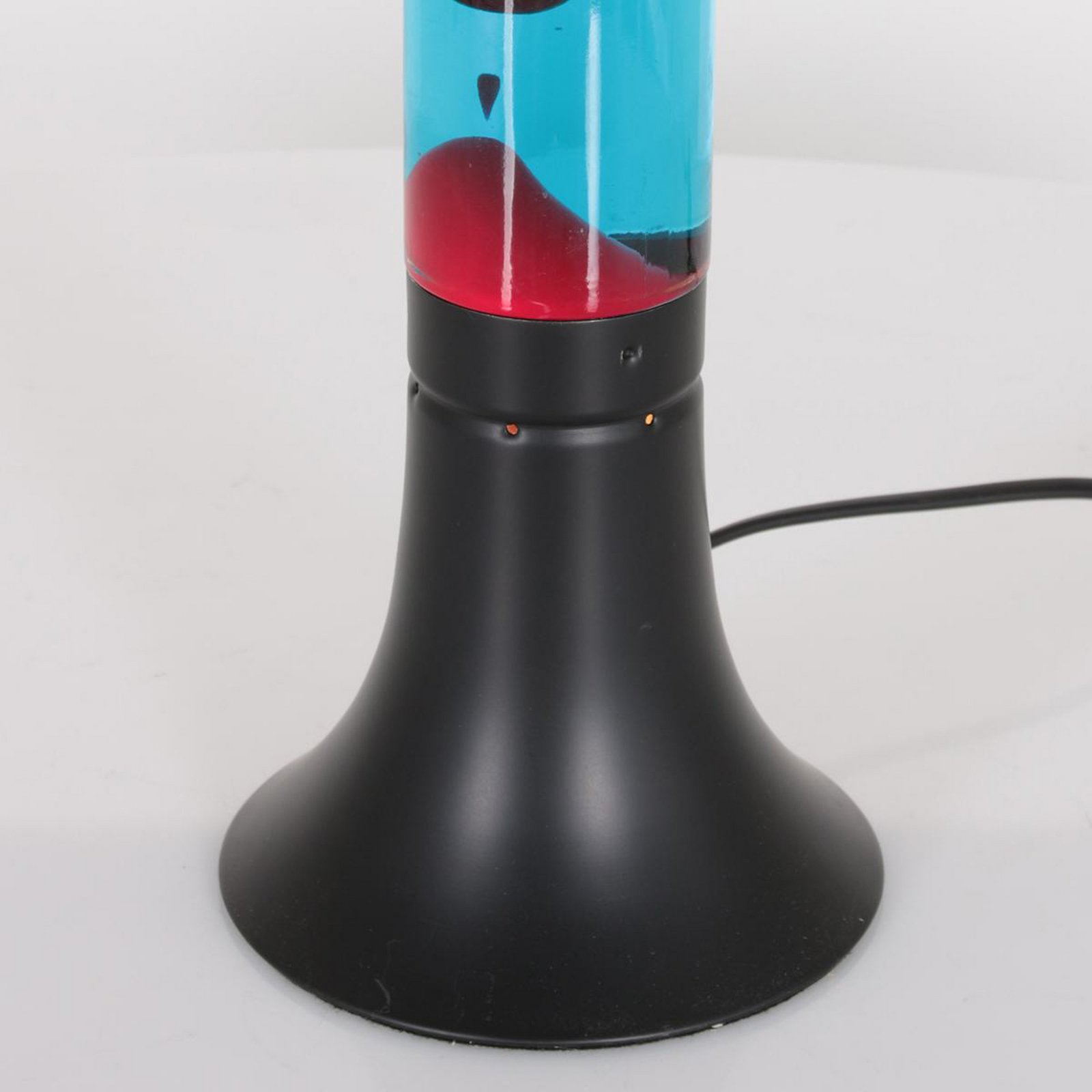 Lava lamp Volcan 3117, black, clear/red liquid, E14
