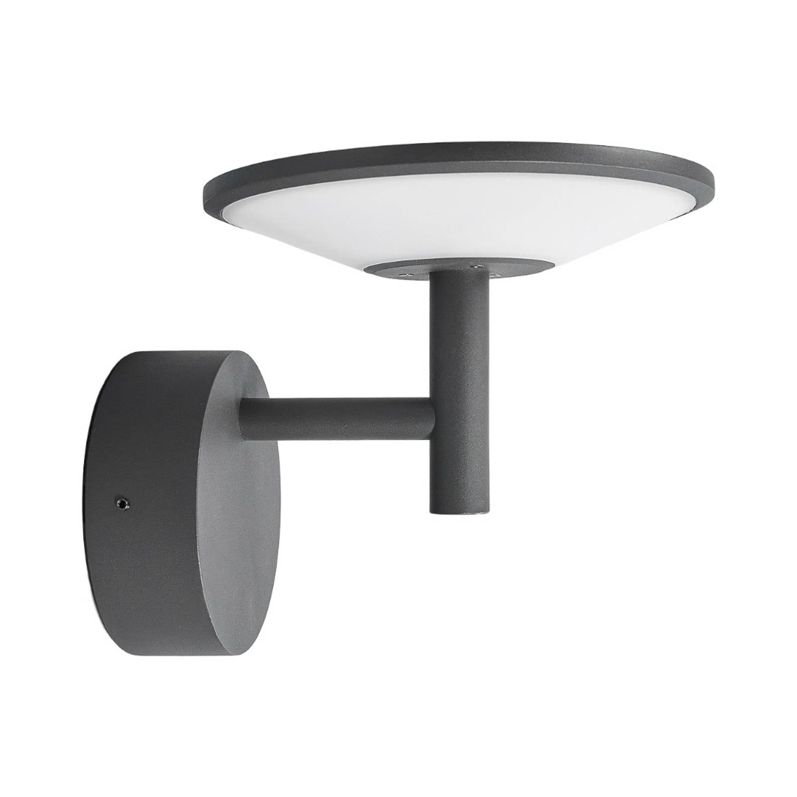 Lucande LED-Außenwandleuchte Fenia,anthrazit, Aluminium,IP65