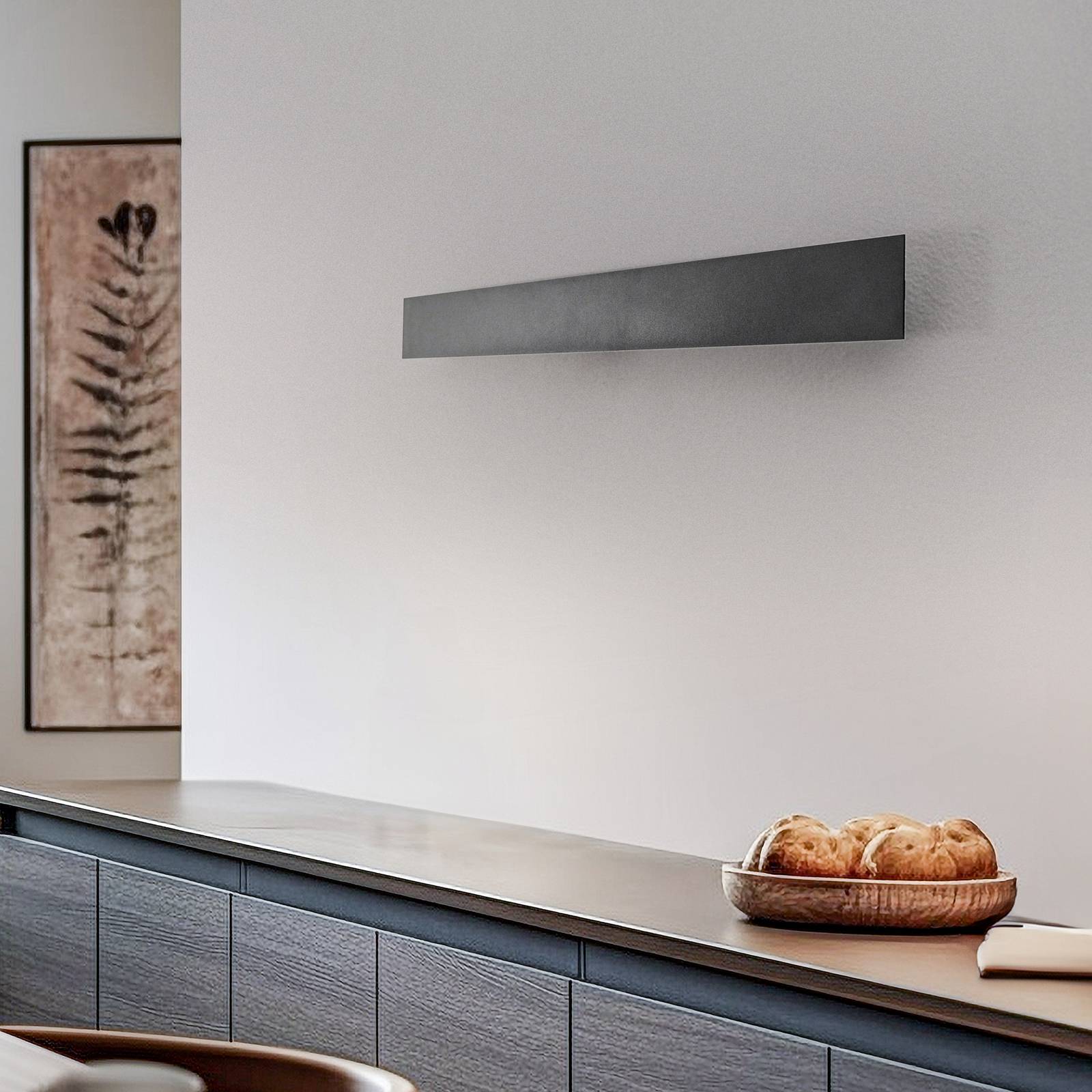 Kinkiet LED Navi, czarny, wysokość 100 cm, metal, 3000 K