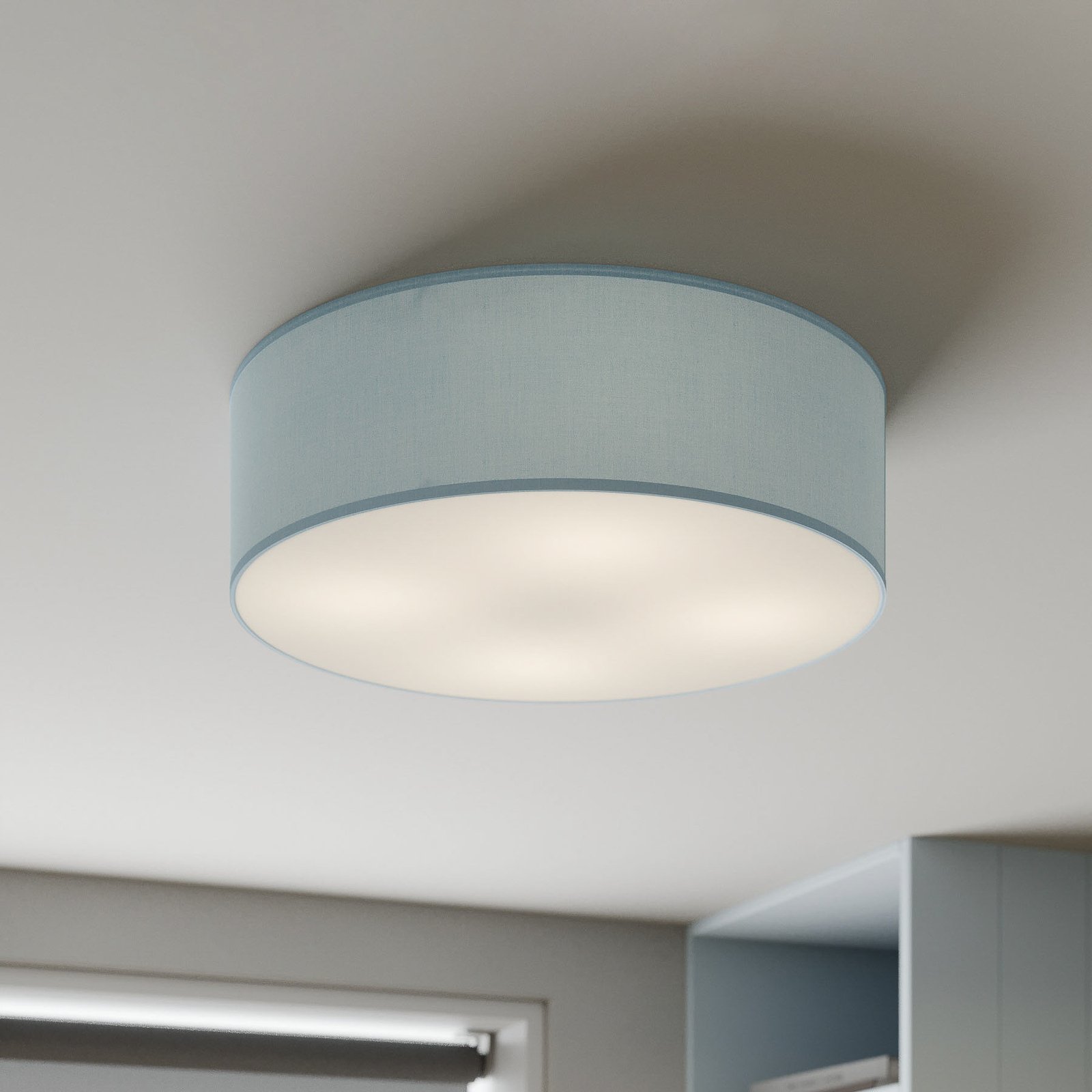 Rondo ceiling light, blue Ø 45 cm