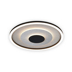 Plafoniera LED Yomo, nera, metallo, 3.000 K
